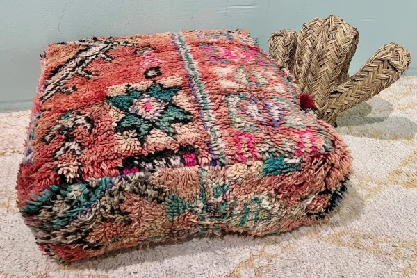 Moroccan Pouf No. 77106 60cm x 60cm x 25cm including filling