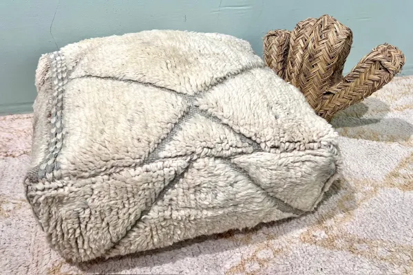 Moroccan Pouf No. 77107 60cm x 60cm x 25cm including filling