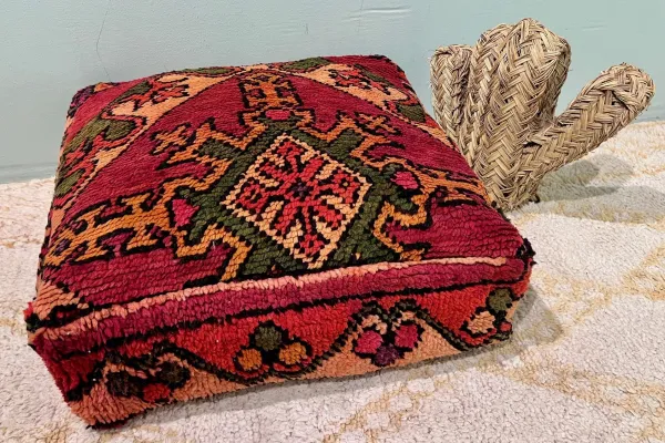 Moroccan Pouf No. 77118 60cm x 60cm x 25cm including filling