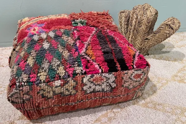Moroccan Pouf No. 77123 60cm x 60cm x 25cm including filling