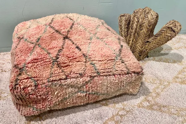 Moroccan Pouf No. 77124 60cm x 60cm x 25cm including filling