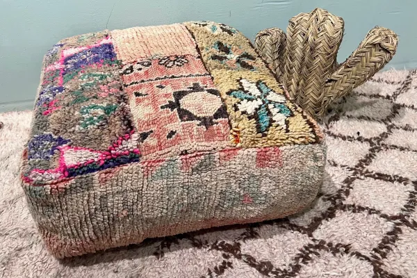 Marokkaanse Poef nr.55106 60cm x 60cm x 25cm