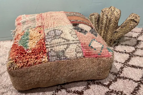 Marokkaanse Poef nr.55108 60cm x 60cm x 25cm