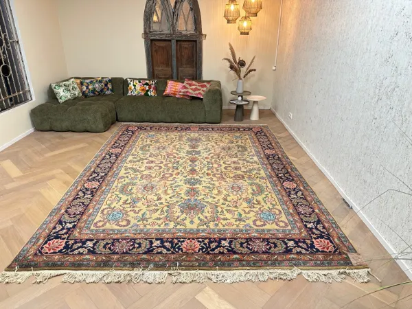 ongeschoren kirman vloerkleed 51614 365cm x 280cm
