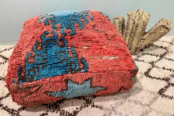 SALE Marokkaanse Poef 60cm x 60cm x 25cm nr: 72051 incl. vulling  