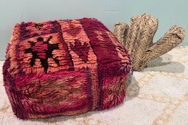 Marokkaanse Poef nr.94039 60cm x 60cm x 25cm incl. vulling