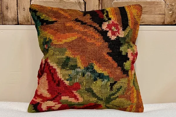 rozenkelim kussen nr.19111 40cm x 40cm incl binnenkussen 