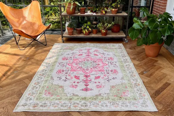 SALE LAATSTE Vintage look vloerkleed 180cm x 120cm showroom model 