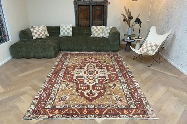 Vintage vloerkleed 9233 285cm x 188cm