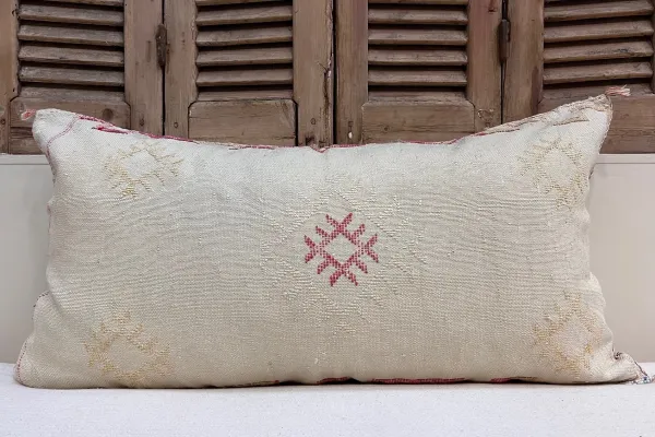 Sabra Kussen uit Marokko beige 100cm x 50cm incl vulling nr.56241