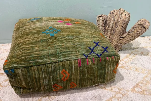 Marokkaanse Poef nr.77845 60cm x 60cm x 25cm incl. vulling