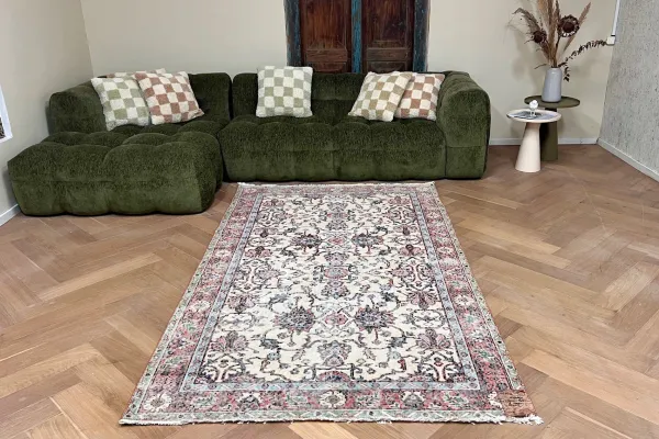 Vintage vloerkleed 27294 250cm x 145cm
