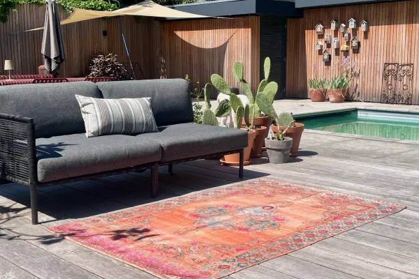 Buitenkleed kars vloerkleed 6633 gemaakt van PET flessen