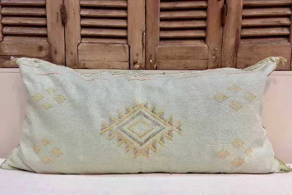 Sabra Kussen uit Marokko groen 100cm x 50cm incl vulling nr.56245