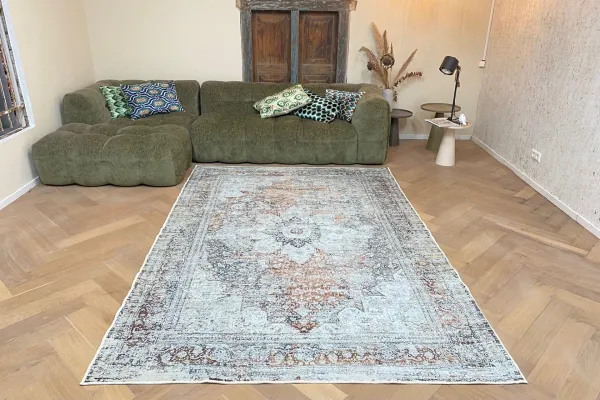 Vintage look vloerkleed in diverse maten nr 19442