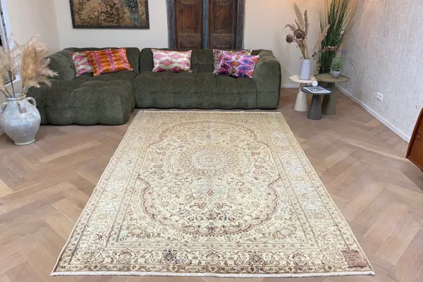 Vintage Perzisch vloerkleed 64563 294cm x 190cm
