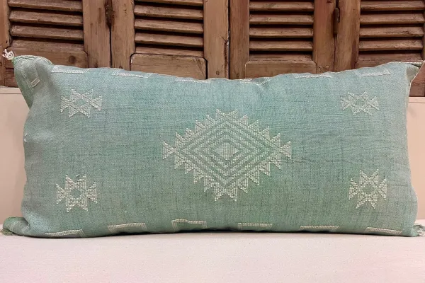 Sabra Kussen uit Marokko groen 100cm x 50cm incl vulling nr.56249