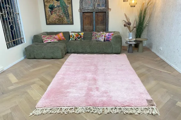 berber vloerkleed roze 12920 280cm x 190cm  