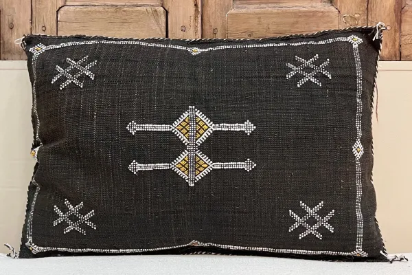 Sabra Kussen uit Marokko bruin 60cm x 40cm incl vulling nr.61124