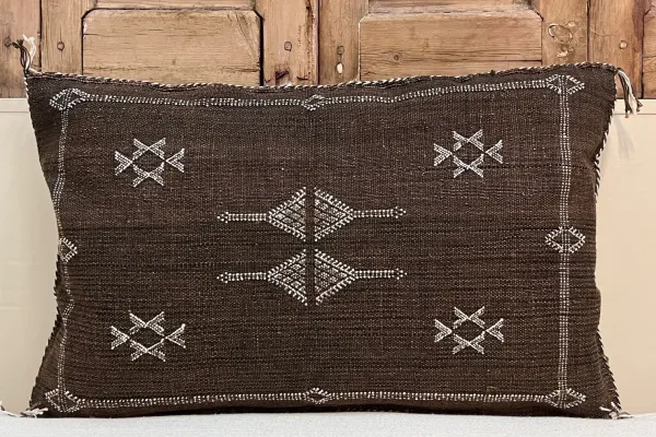 Sabra Kussen uit Marokko bruin 60cm x 40cm incl vulling nr.61125