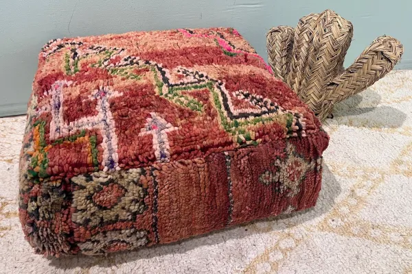 Moroccan Pouf No. 47039 60cm x 60cm x 25cm including filling