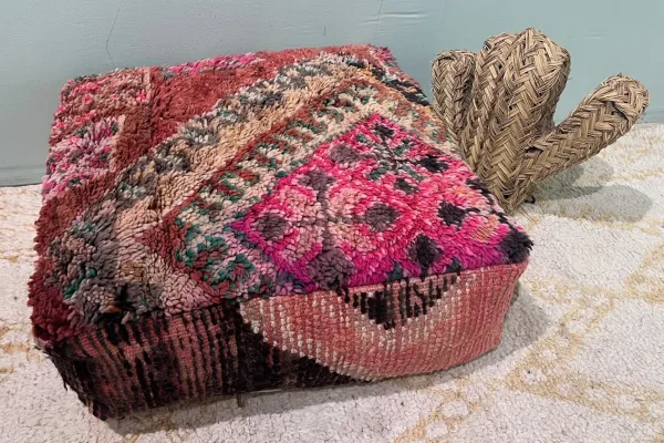 Moroccan Pouf No. 47039 60cm x 60cm x 25cm including filling