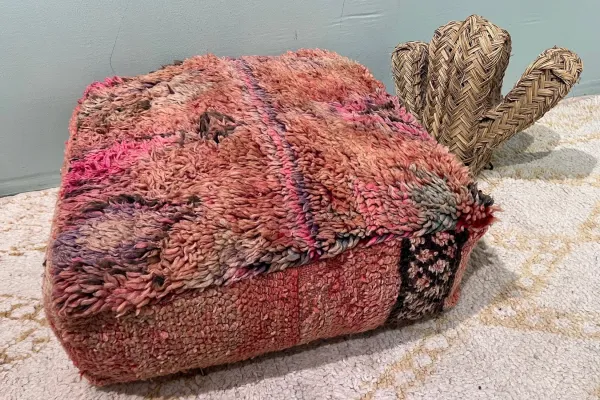 Moroccan Pouf No. 47039 60cm x 60cm x 25cm including filling