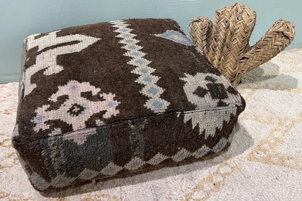 Moroccan Pouf No. 47039 60cm x 60cm x 25cm including filling