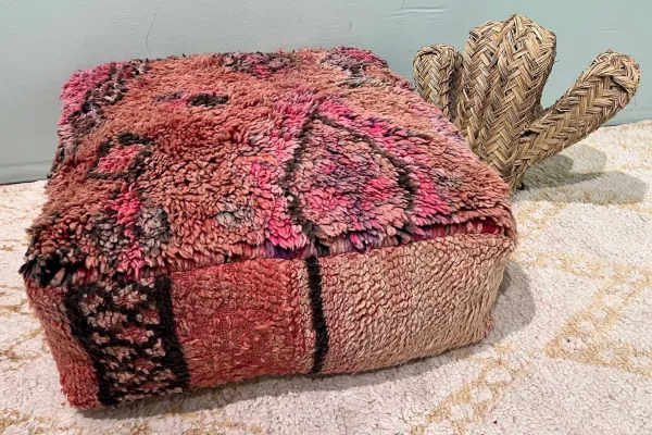 Moroccan Pouf No. 47039 60cm x 60cm x 25cm including filling