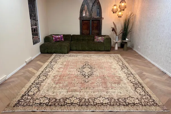 Vintage kirman vloerkleed 62748 400cm x 295cm