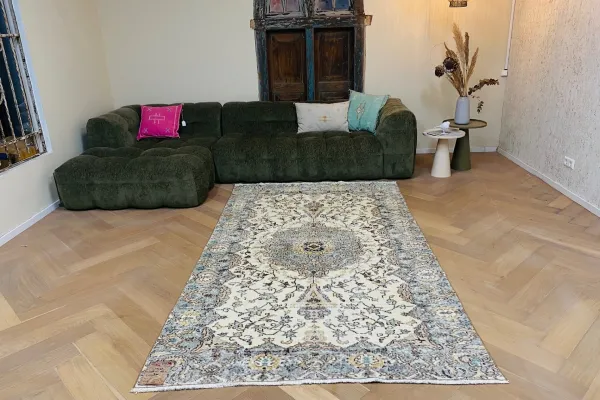 Vintage vloerkleed 15178 268cm x 156cm