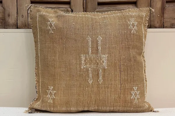 Sabra Kussen uit Marokko bruin 45cm x 45cm incl vulling nr.94050