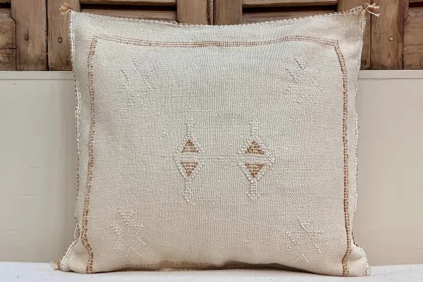 Sabra Kussen uit Marokko beige 45cm x 45cm incl vulling nr.94052