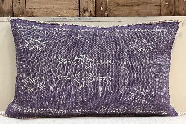 Sabra Kussen uit Marokko paars 60cm x 40cm incl vulling nr.61178