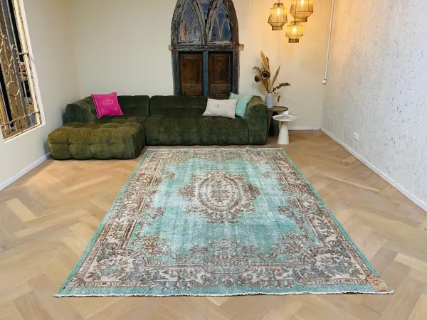 Vintage vloerkleed 13405 315cm x 220cm