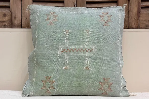 Sabra Kussen uit Marokko groen 45cm x 45cm incl vulling nr.94096