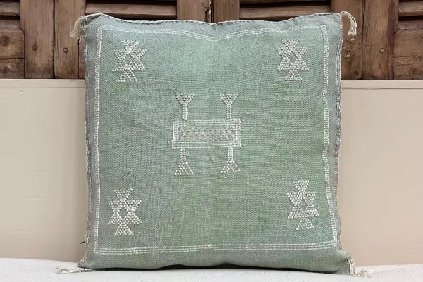 Sabra Kussen uit Marokko groen 45cm x 45cm incl vulling nr.94097