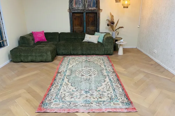Vintage vloerkleed 59641 276cm x 155cm