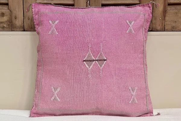 Sabra Kussen uit Marokko roze 45cm x 45cm incl vulling nr.64063