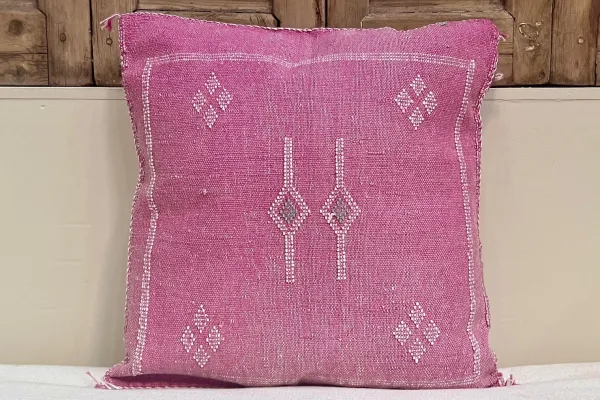 Sabra Kussen uit Marokko roze 45cm x 45cm incl vulling nr.64064
