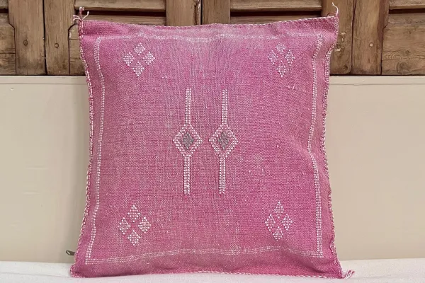 Sabra Kussen uit Marokko roze 45cm x 45cm incl vulling nr.64065