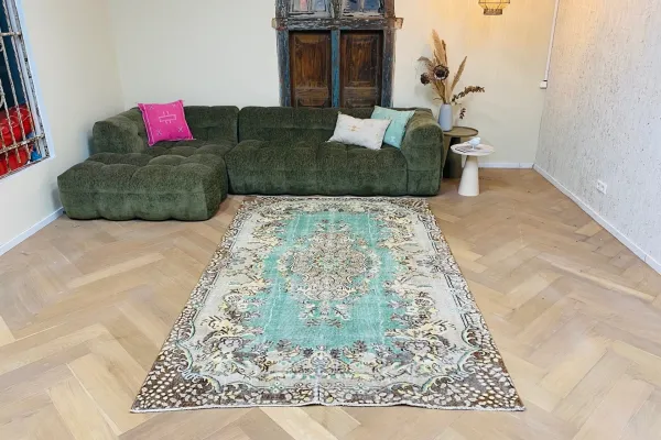 Vintage vloerkleed 59622 260cm x 170cm