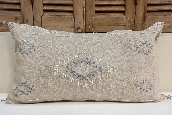 Sabra Kussen uit Marokko beige 100cm x 50cm incl vulling nr.63065