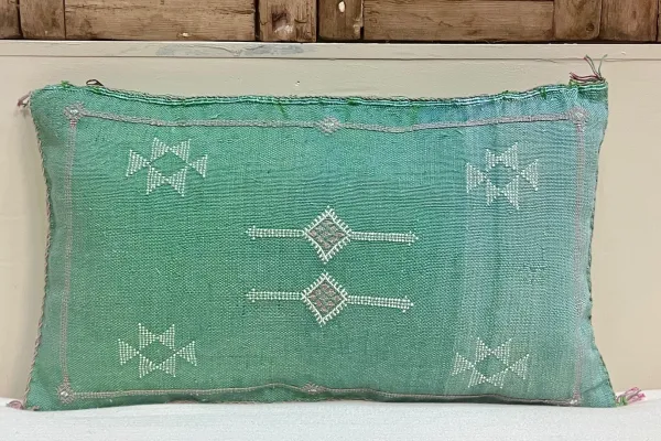 Sabra Kussen uit Marokko groen 60cm x 40cm incl vulling nr.93258