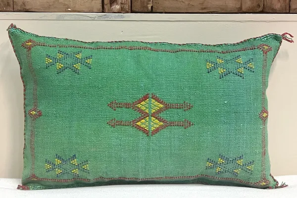 Sabra Kussen uit Marokko groen 60cm x 40cm incl vulling nr.93263