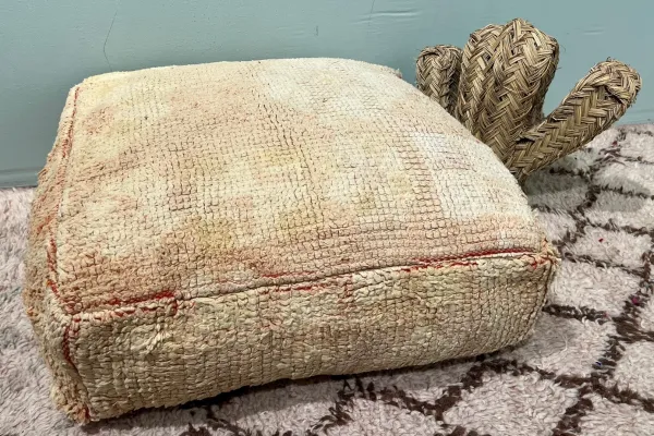 SALE Marokkaanse Poef nr.44120 60cm x 60cm x 25cm