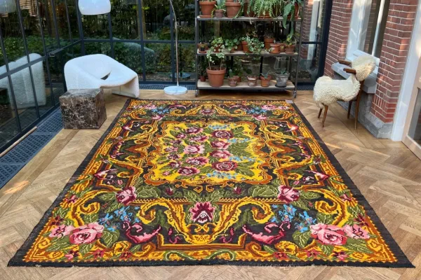 Rozenkelim authentiek, handgeweven in Moldavië 23324 363cm x 234cm  