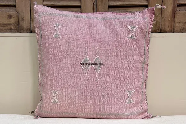 Sabra Kussen uit Marokko roze 45cm x 45cm incl vulling nr.64109