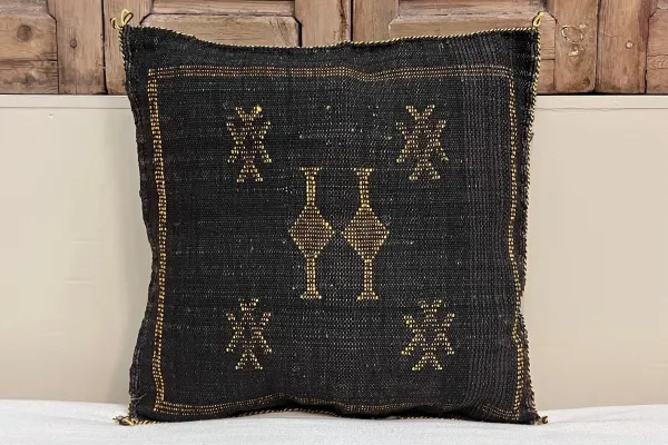 Sabra Kussen uit Marokko bruin 45cm x 45cm incl vulling nr.64119