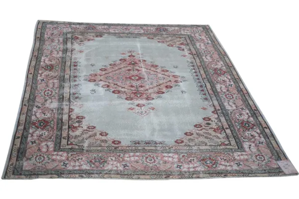 Vintage vloerkleed groen 10588 265cm x 203cm 